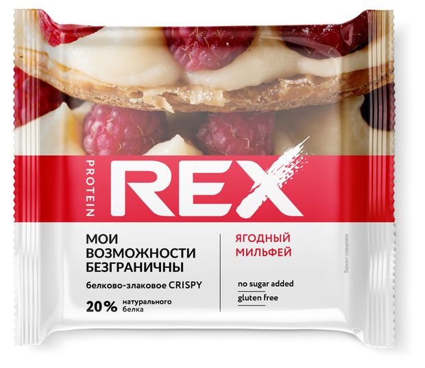 Хлебцы Protein Rex ягодный мильфей, 55Г