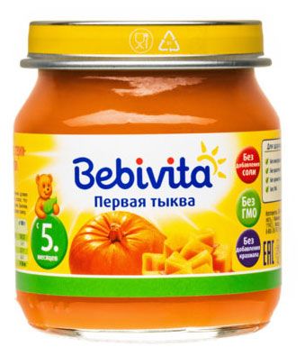 Пюре Bebivita Первая тыква с 5 мес., 100 г