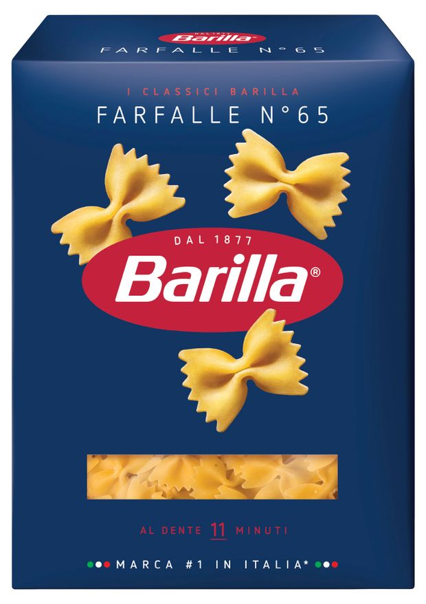 Макаронные изделия Barilla Farfalle n.65 из твердых сортов пшеницы, 400 г