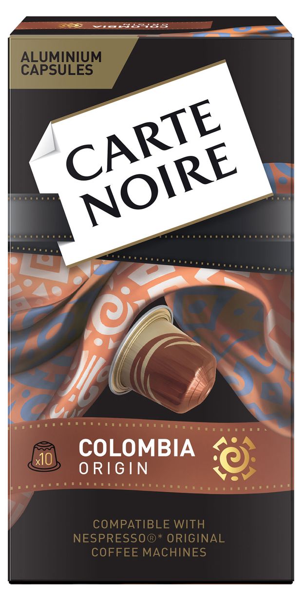 Кофе в капсулах Carte Noire Colombia Origin для системы Nespresso 10 шт, 52 г