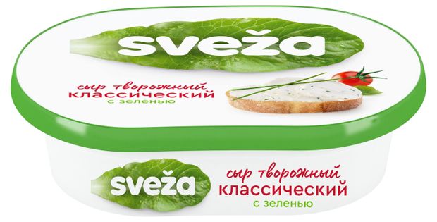 Сыр творожный с травами Sveza 60% БЗМЖ, 150 г