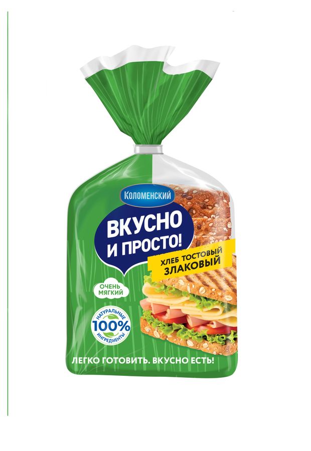 Хлеб тостовый пшеничный Вкусно и просто злаковый нарезка, 250 г