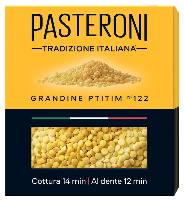 Макаронные изделие Pasteroni Grandine Ptitim 122, 400 г