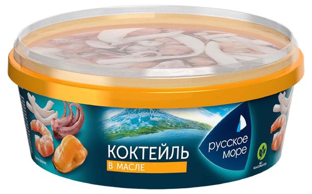 фото Коктейль из морепродуктов русское море в масле, 300 г