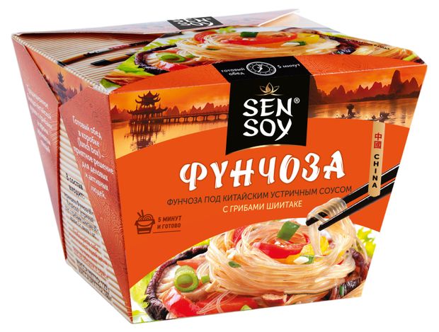 Лапша Sen Soy Фунчоза под китайским устричным соусом 125 г 174₽