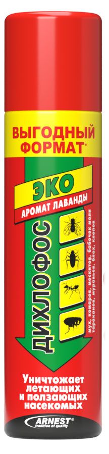 Аэрозоль от летающих и ползающих насекомых Дихлофос Эко 190 мл 30 136₽