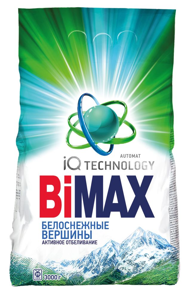 Стиральный порошок BiMax Белоснежные вершины автомат, 3 кг