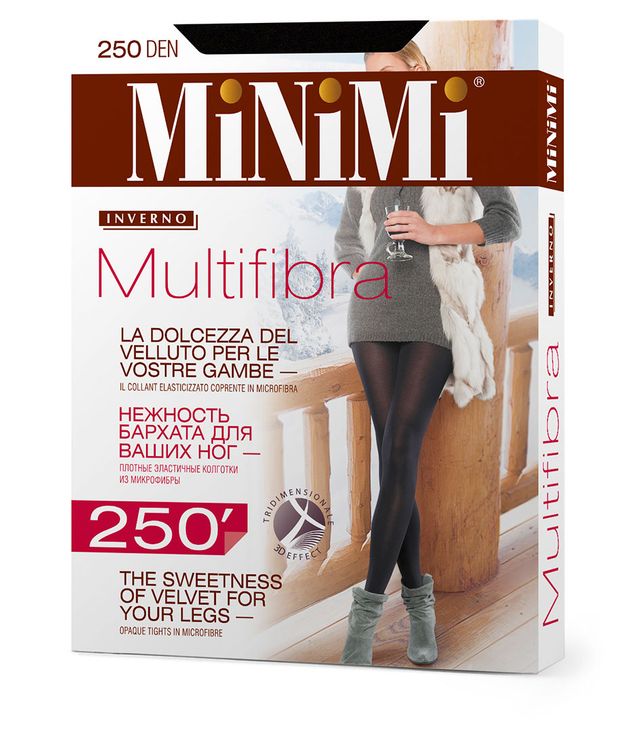 Колготки женские MINIMI Multifibra 250 den nero, р 5