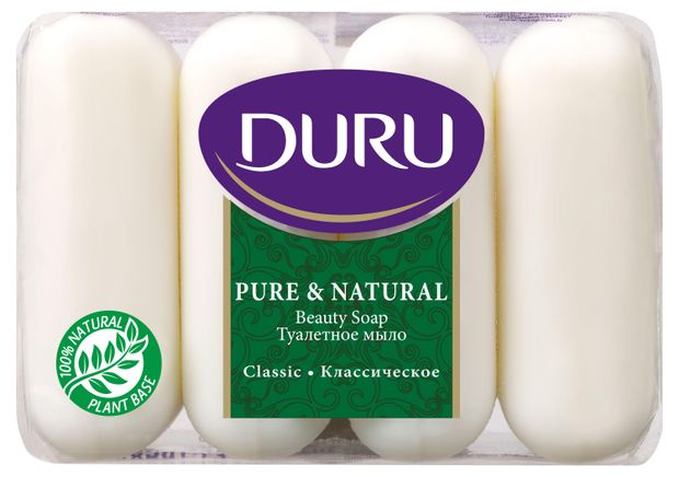 Мыло туалетное Duru Hydro Pure & Natural классическое, 340 г