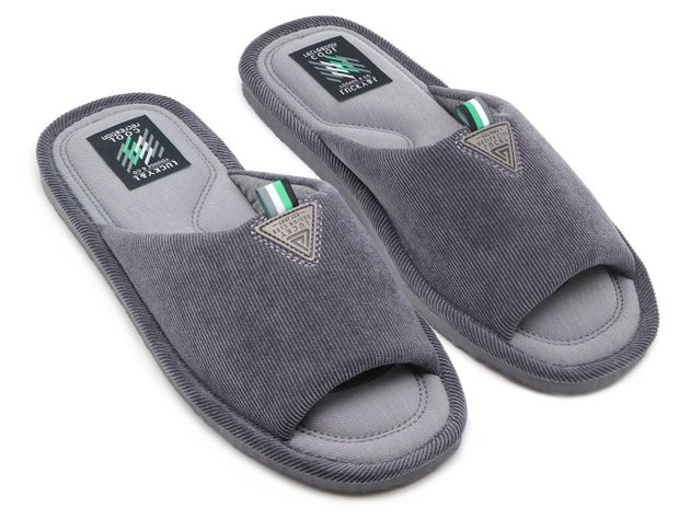 Dockers mens terry hot sale slide slippers