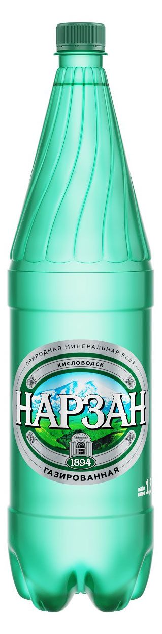 Вода минеральная Нарзан газированная, 1,5 л