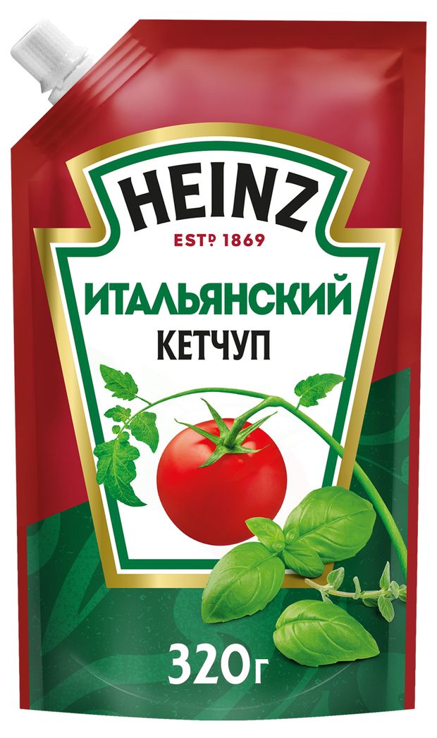 Кетчуп томатный Heinz Итальянский 320 мл 109₽