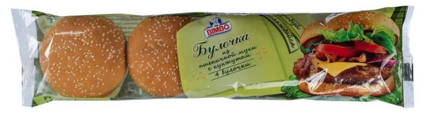 Булочки пшеничные Bimbo для гамбургеров с кунжутом 240 г 73₽