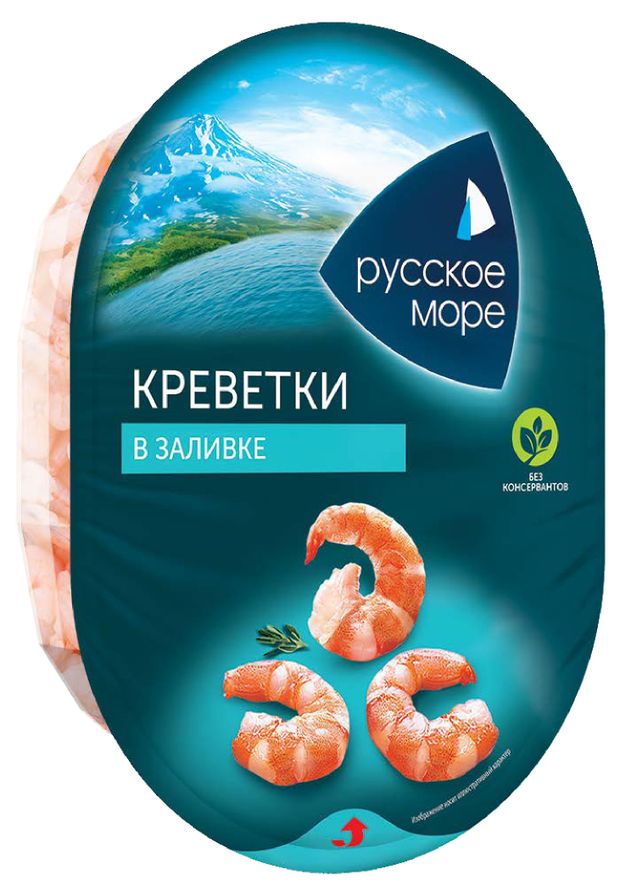 Креветки Русское море в заливке, 180 г