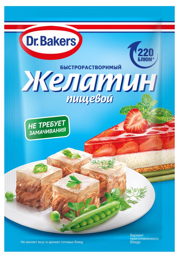 Желатин пищевой DrBakers 30 г 109₽