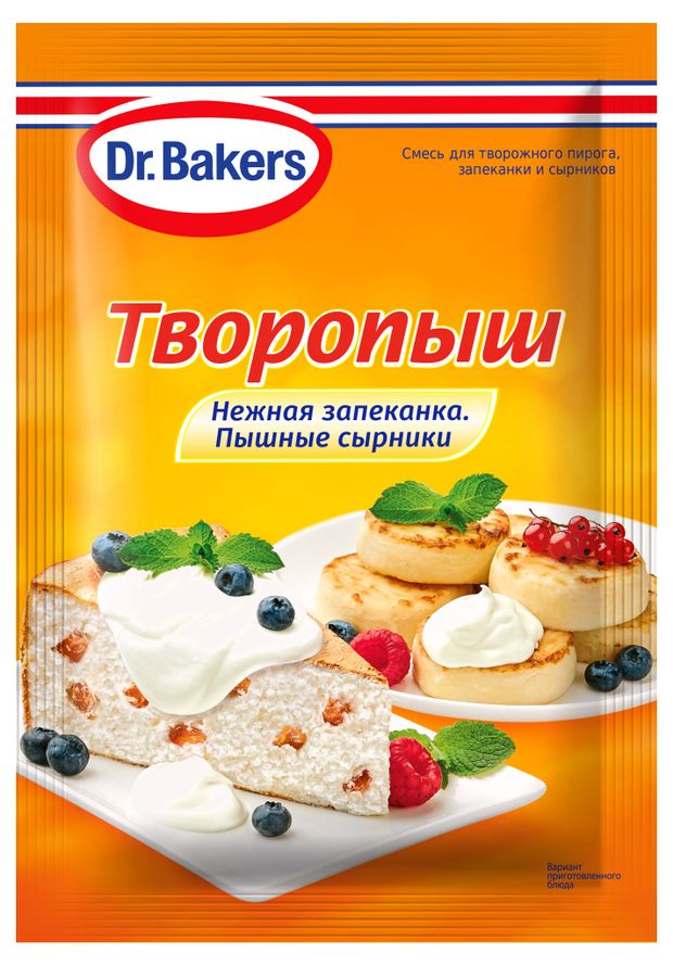 Смесь для приготовления DrBakers Творопыш творожный пирог 60 г 62₽