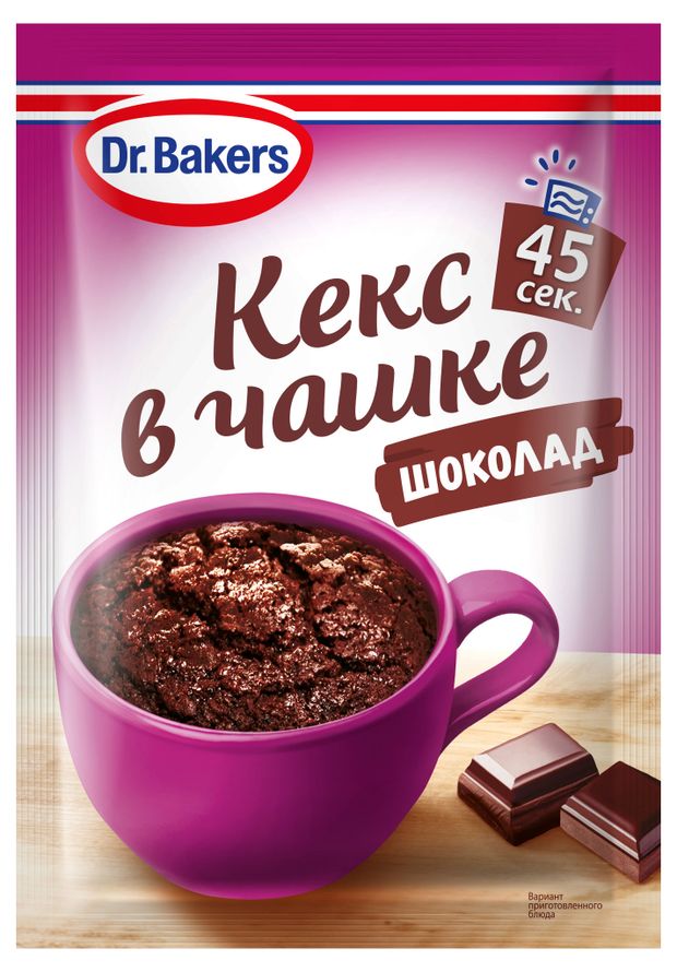 Десерт DrBakers Кекс в чашке шоколадный 55 г 68₽