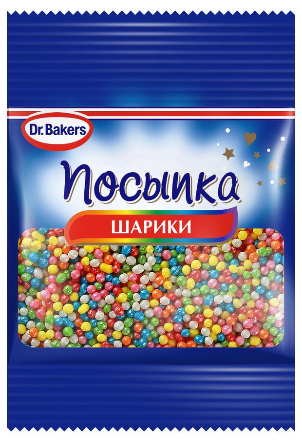 Посыпка DrBakers цветная шарики 10 г 42₽