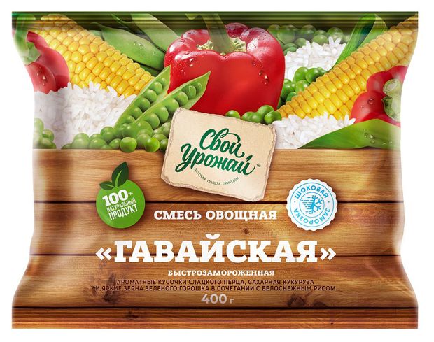 Смесь овощная Свой Урожай Гавайская, 400 г