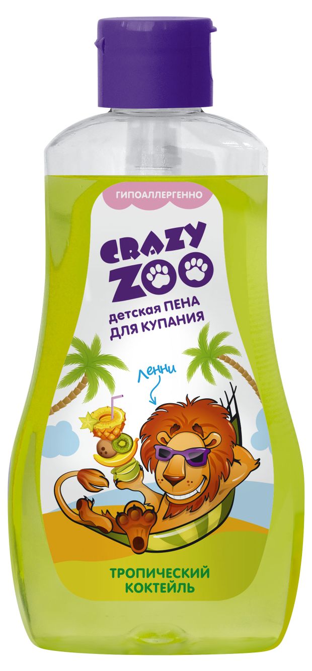 Пена для купания Crazy Zoo тропический коктейль 280 г 99₽