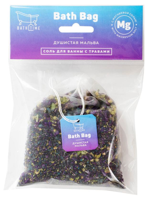 Соль для ванны BathTime Bath Bag Душистая мальва 100 г 79₽