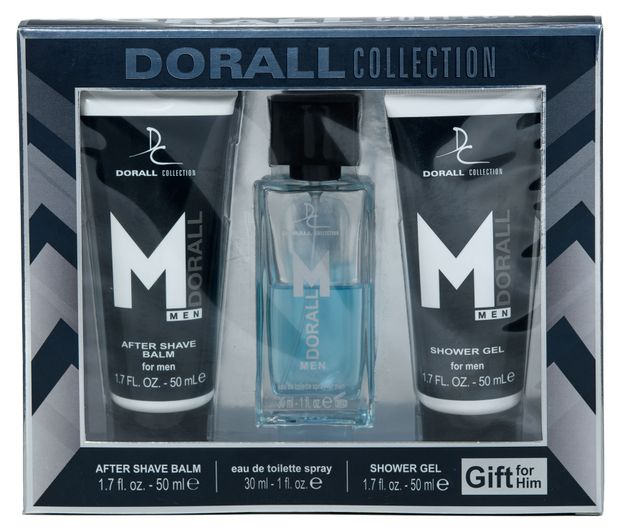 Подарочный набор для мужчин Dorall Collection Men, Туалетная вода 30 мл + Гель для душа 50 мл + Бальзам после бритья 50 мл