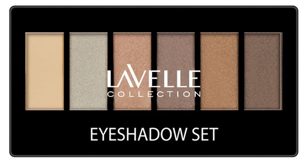 Тени для век Lavelle Collection 6-ти цветные тон 01 золотисто-бежевый