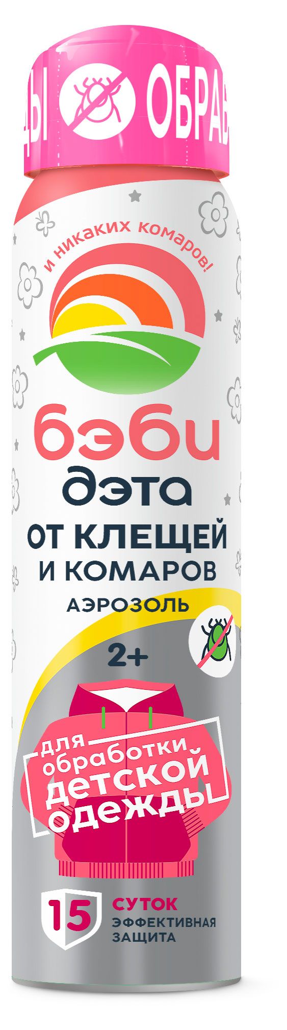 Аэрозоль от клещей и комаров Бэби Дэта детский 100 мл 149₽