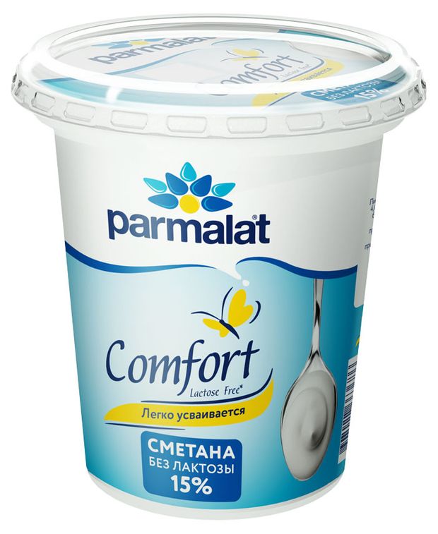 фото Сметана parmalat без лактозы 15%, 300 г