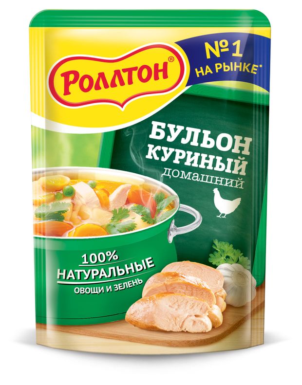 Бульон куриный Роллтон домашний 90 г 32₽