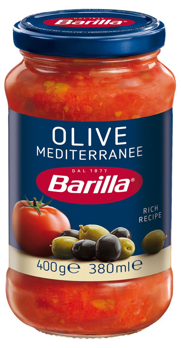 Соус Barilla Olive томатный с черными и зелеными оливками 400 г 289₽