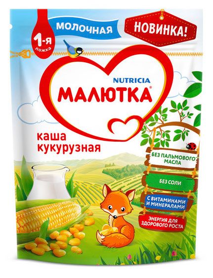 Каша молочная Малютка Кукурузная 220 г 179₽