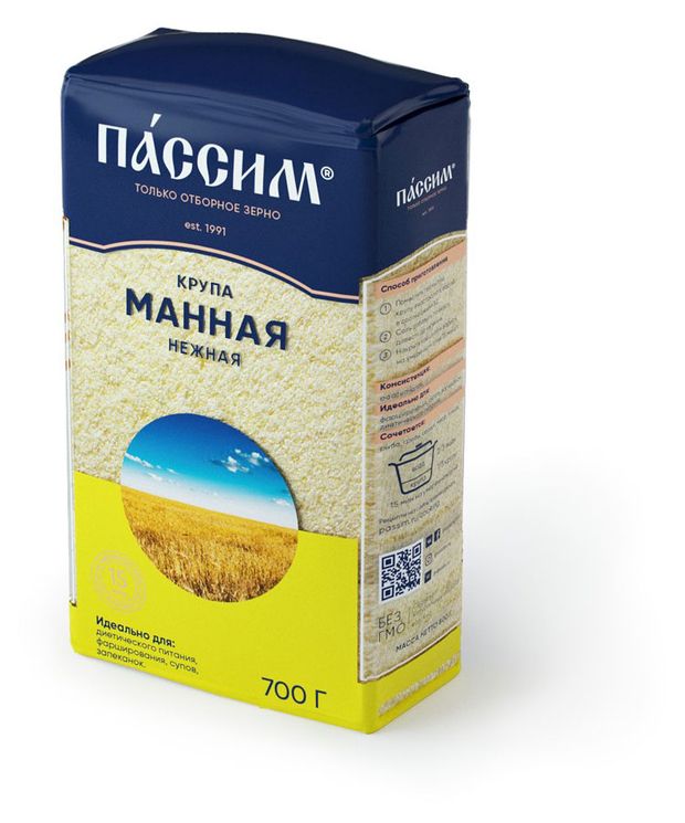 Крупа манная ПАССИМ Нежная 700 г 78₽