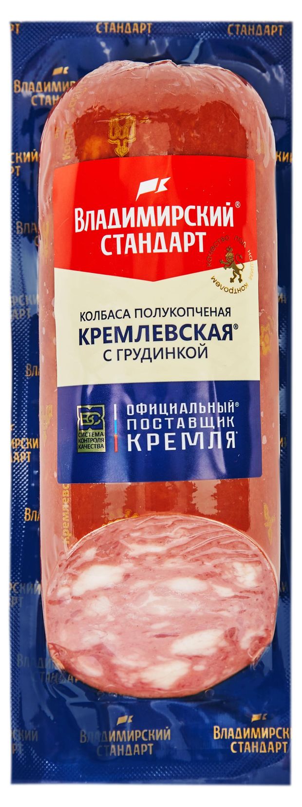 Колбаса полукопченая Владимирский стандарт Кремлевская с грудинкой 350 г 184₽