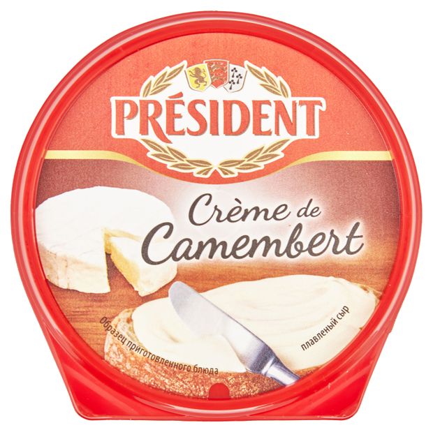 Сыр плавленый President Creme de Camembert 50% БЗМЖ, 125 г