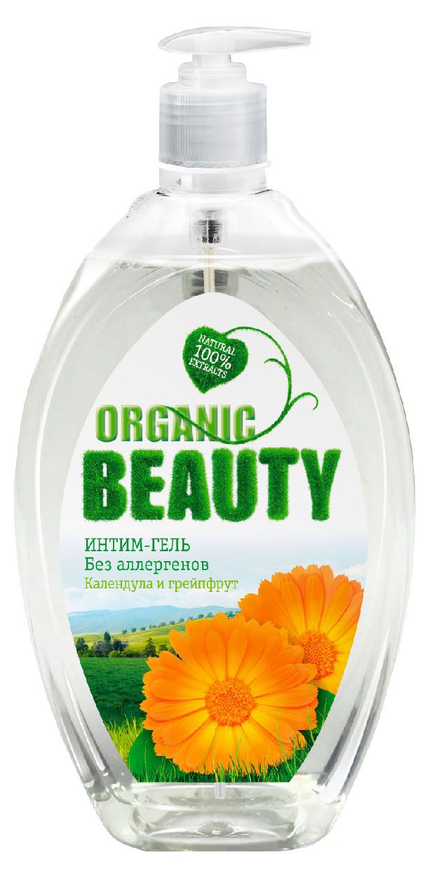 фото Гель для интимной гигиены organic beauty календула и грейпфрут, 500 мл