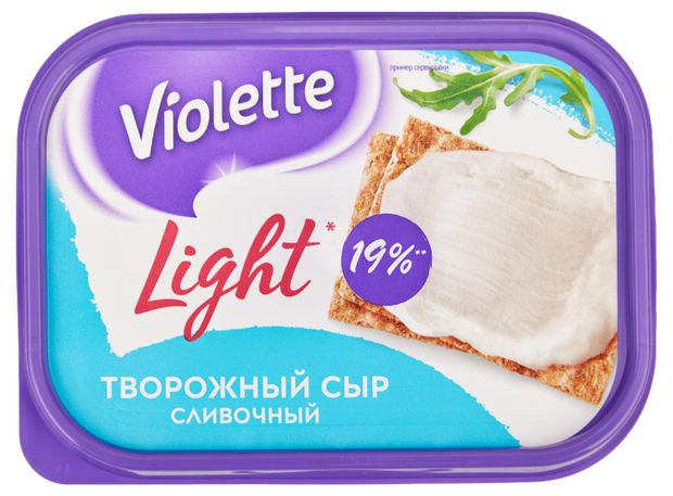 Сыр творожный Violette Light Cливочный 60% БЗМЖ, 160 г