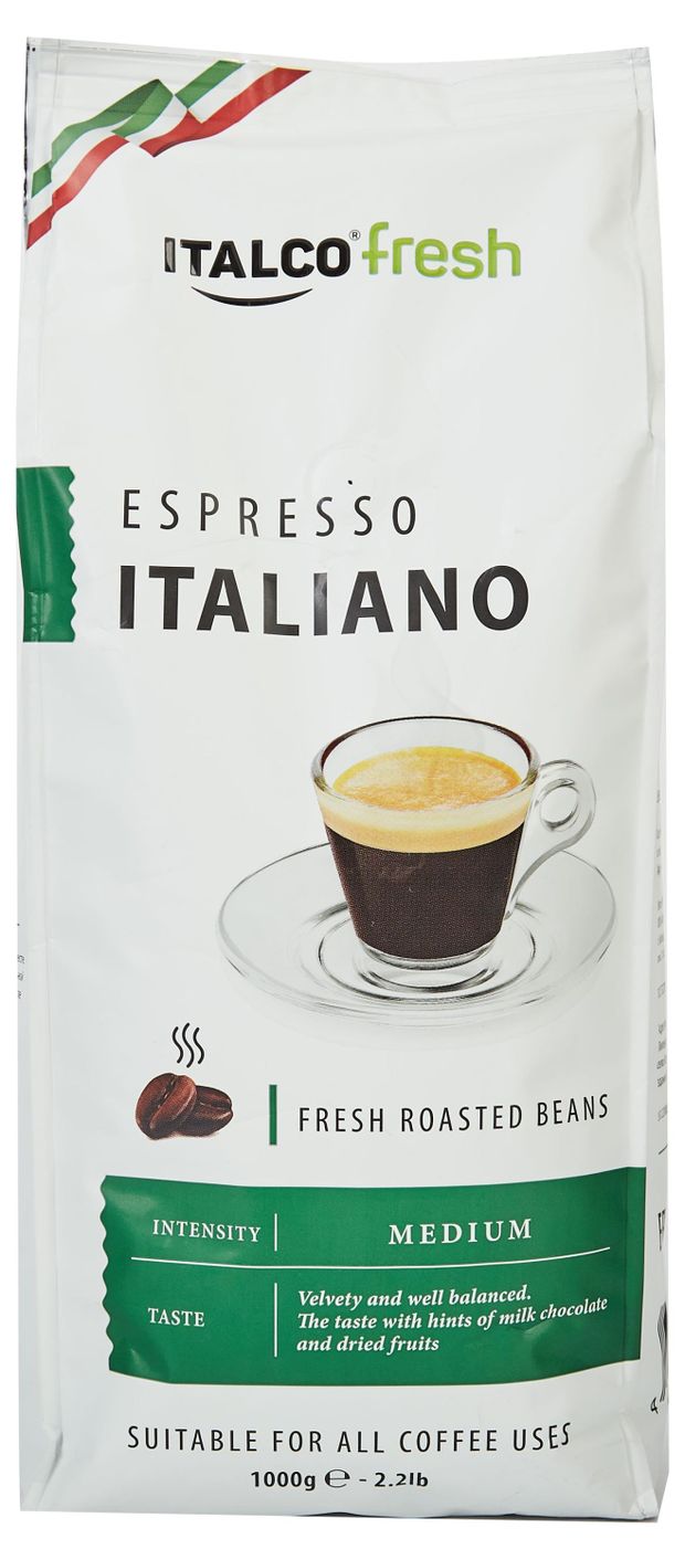 Кофе в зернах ITALCO Espresso Italiano, 1 кг