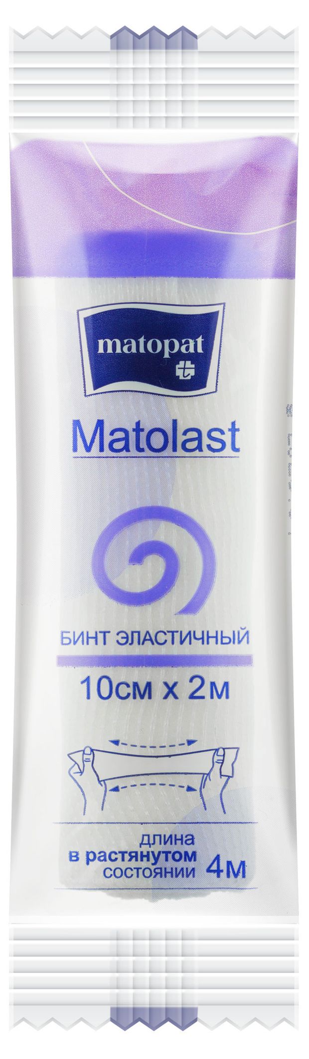 Бинт эластичный Matopat 10 см х 2 м 54₽