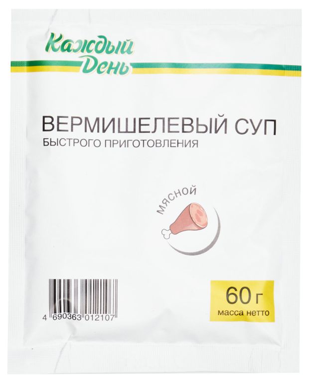 Суп вермишелевый Каждый день мясной, 60 г