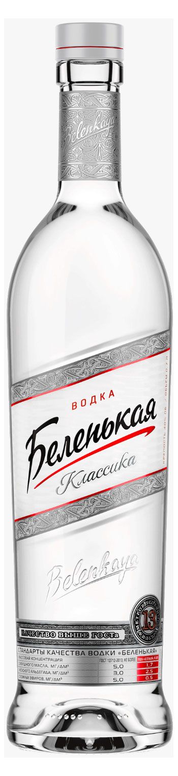 Водка Беленькая Россия, 0,7 л