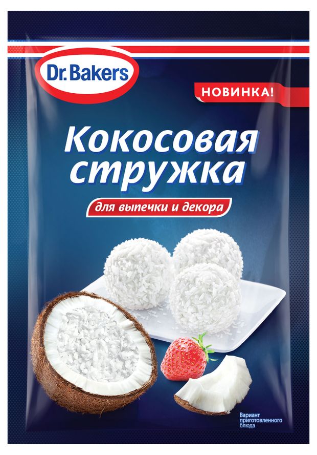 Кокосовая стружка DrBakers 50 г 85₽