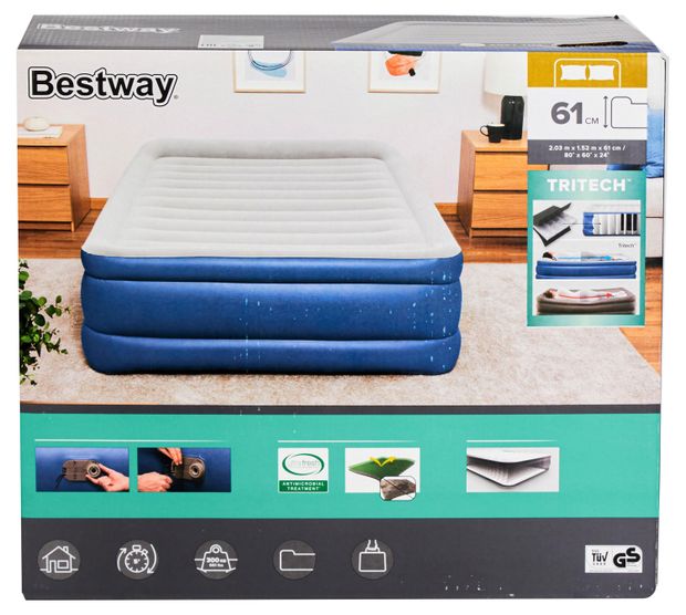 Кровать надувная BESTWAY Tritech Airbed 203х152х61 см 5799₽