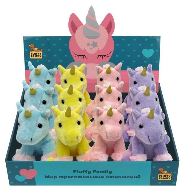 Игрушка мягкая Fluffy Family Единорог, 15 см