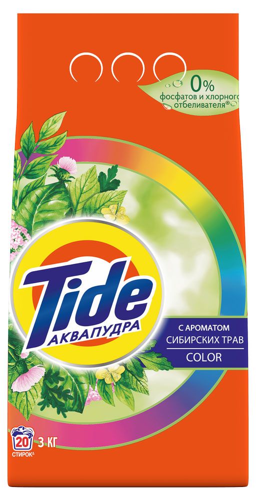 Стиральный порошок Tide Автомат Сибирские Травы Color, 3 кг (20стирок)