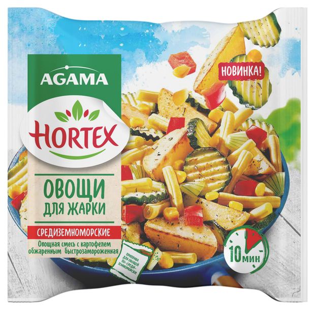 Овощи для жарки Hortex Средиземноморские 400 г 243₽