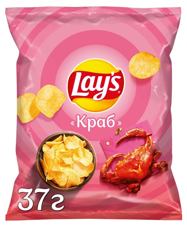 Чипсы картофельные Lay's со вкусом краба, 37 г