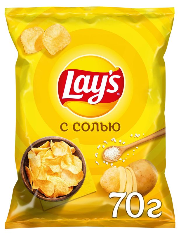 Чипсы картофельные Lay's с солью, 70 г