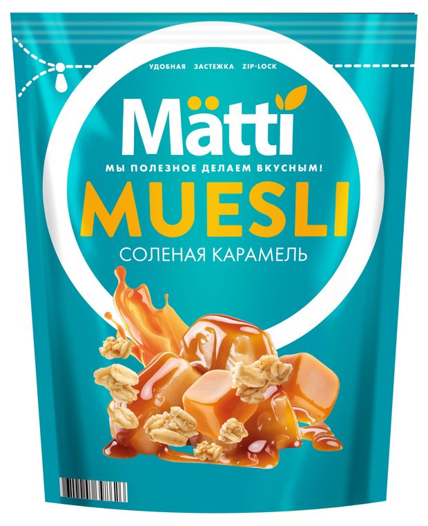 Мюсли Matti Соленая карамель, 250 г