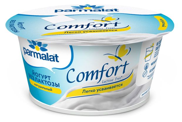 Йогурт Parmalat Натуральный безлактозный 3,5% БЗМЖ, 130 г